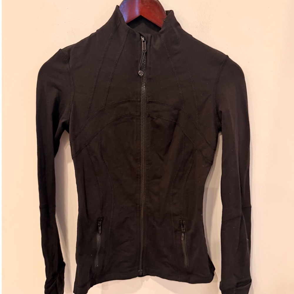 Lululemon Define Jacket Black Full Zip Athletic Yoga Layer Size 4